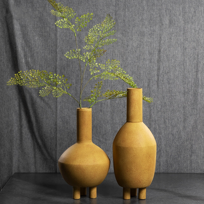 Handcrafted Wabi-Sabi Ceramic Vase - Unique Artistic Decor for Home & Office