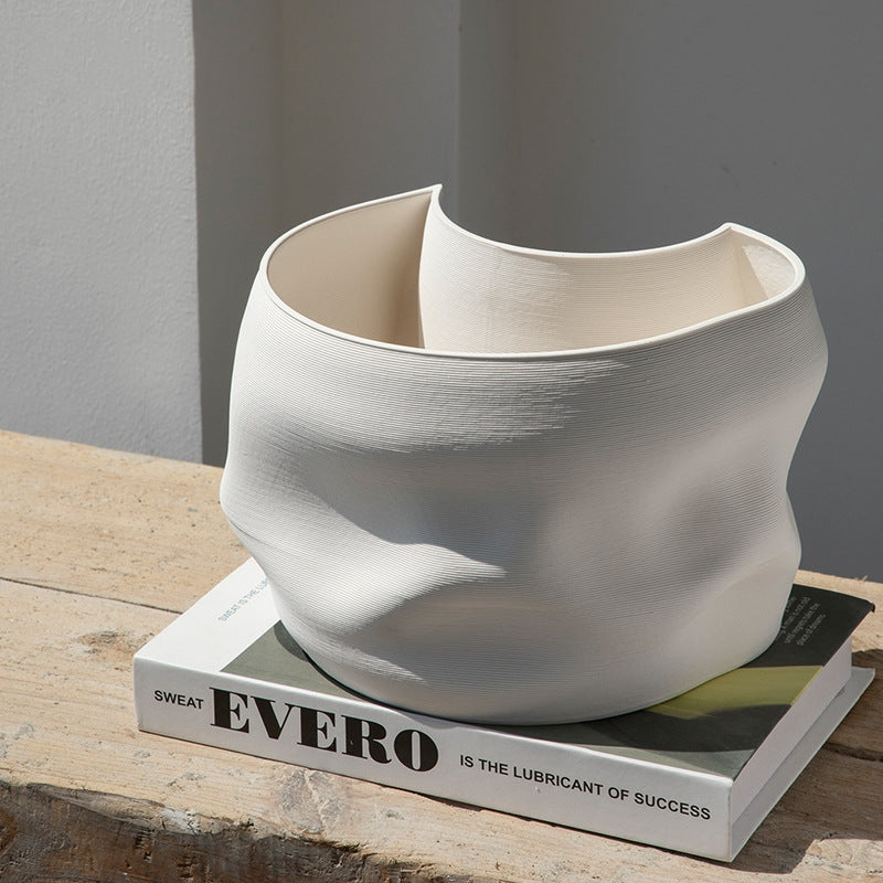 Unique 3D Printed Ceramic Vase - Original Design, Perfect Home Decor & Gift