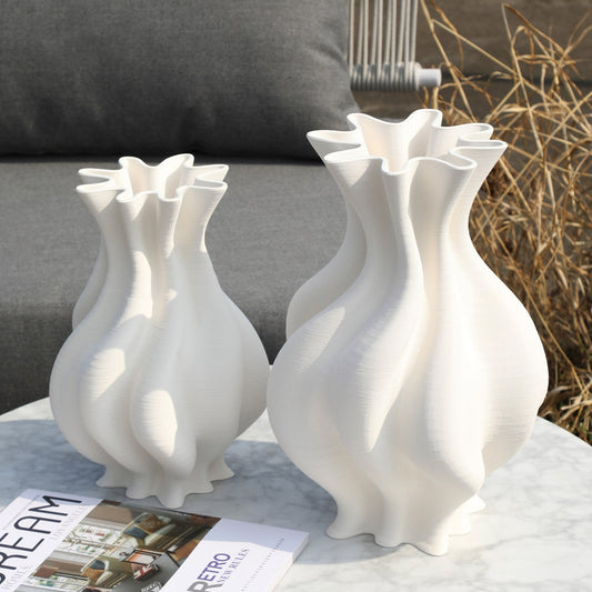 Unique 3D Printed Ceramic Vase - Modern Home Decor & Personalized Gift