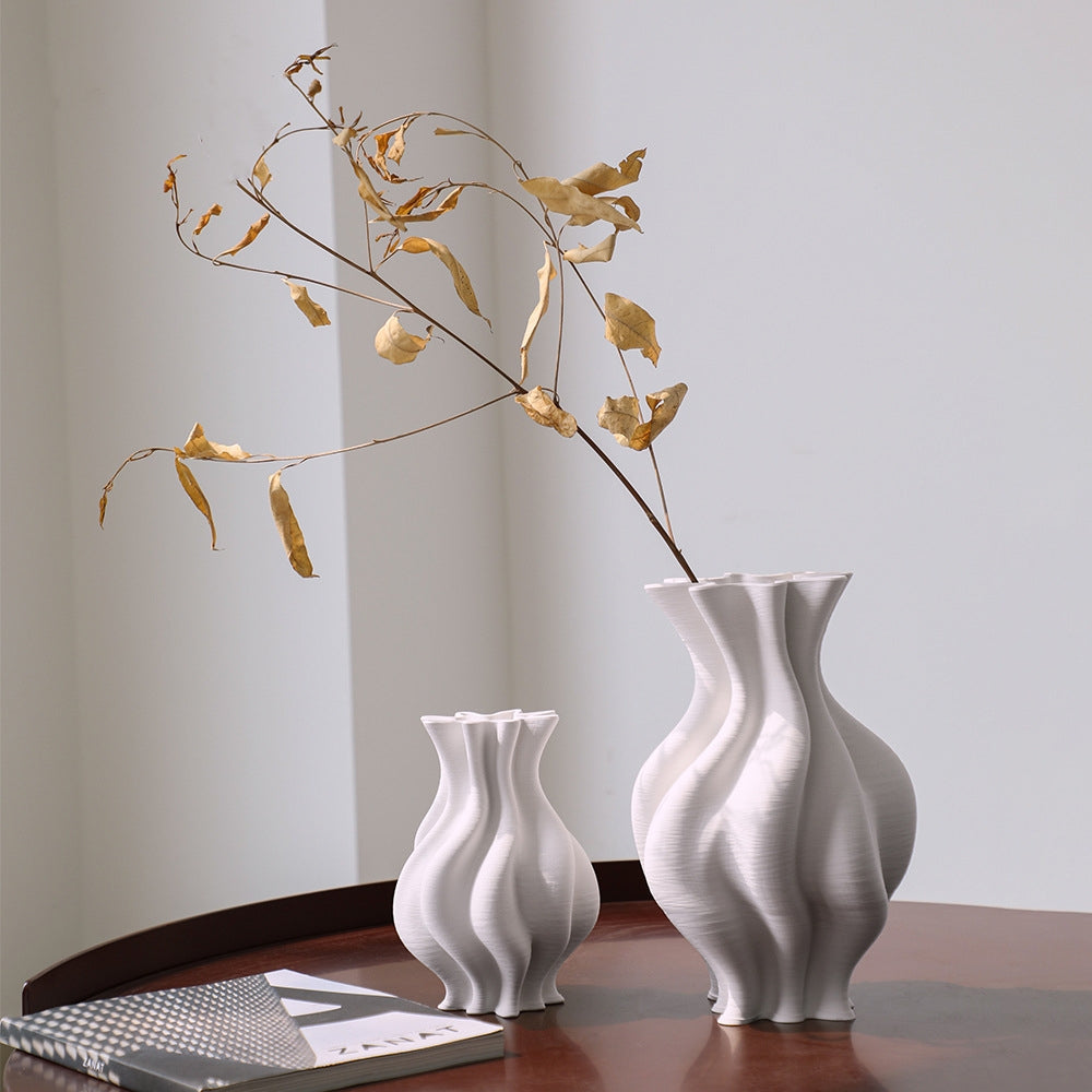 Unique 3D Printed Ceramic Vase - Modern Home Decor & Personalized Gift