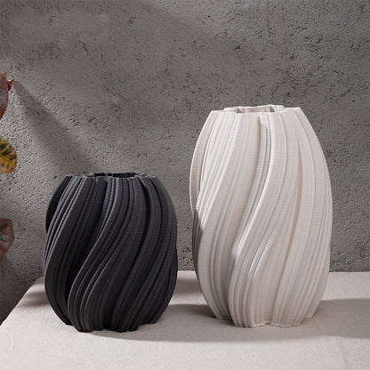 Unique 3D Printed Ceramic Vase - Artistic Home Decor & Personalized Gift