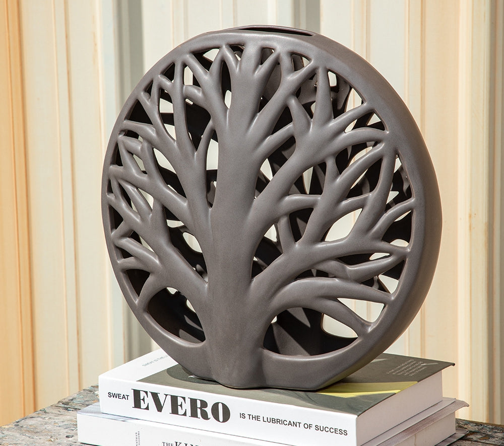 Handcrafted Ceramic Tree Sculpture - Unique Home Decor for Tabletop & Gifts