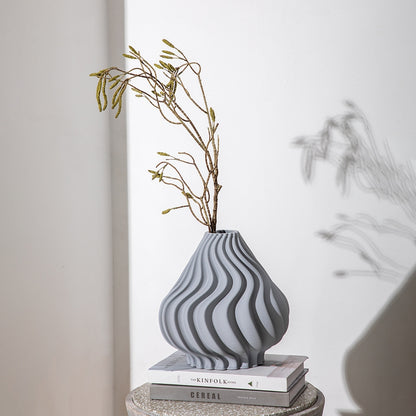 Unique Design 3D Printed Ceramic Vase - Enhance Your Home & Office Art Atmosphere