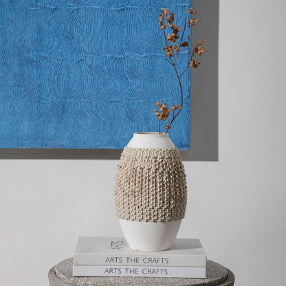 Modern 3D Printed Ceramic Vase – Unique Home Decor Art Piece