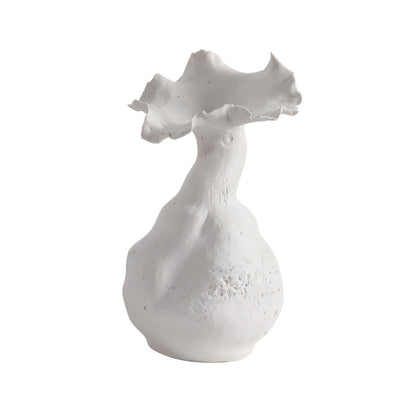 Handcrafted Ceramic Vase | Retro Travertine Decorative Vase for Living Room Floral Arrangements