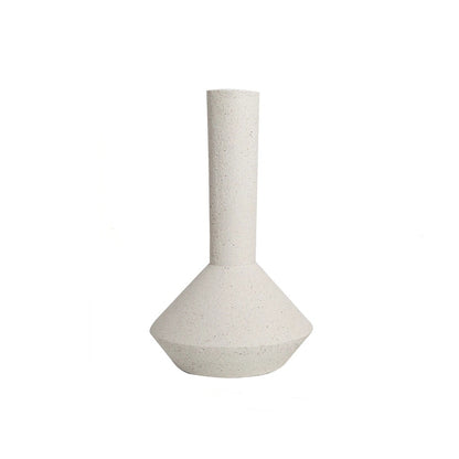 Handcrafted Ceramic Vase - Modern Minimalist White Vase for Home Decor