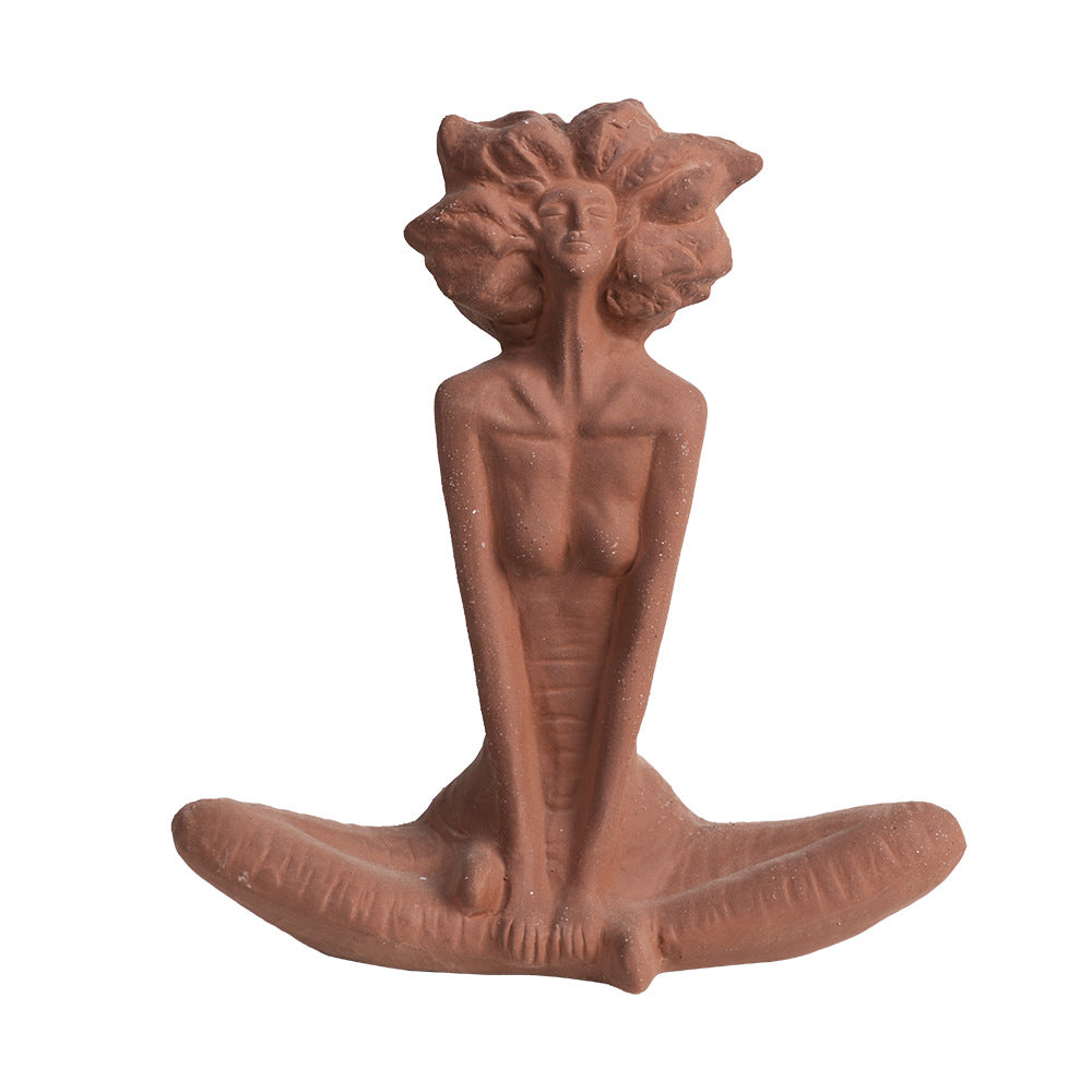 Handcrafted Female Ceramic Sculpture - Modern Home Décor Art Piece for Living Room, Desk, and Table Decoration | Unique Gift Idea