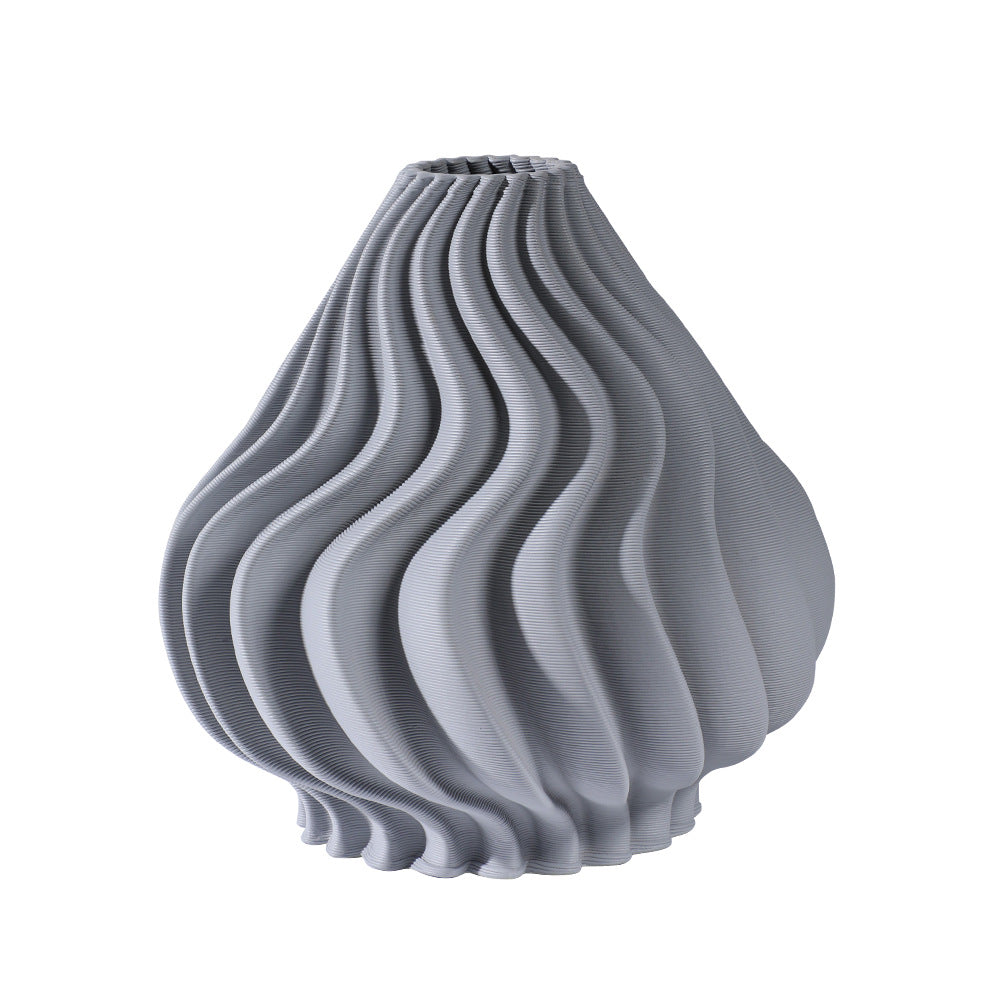 Unique Design 3D Printed Ceramic Vase - Enhance Your Home & Office Art Atmosphere