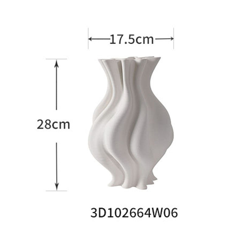 Unique 3D Printed Ceramic Vase - Modern Home Decor & Personalized Gift