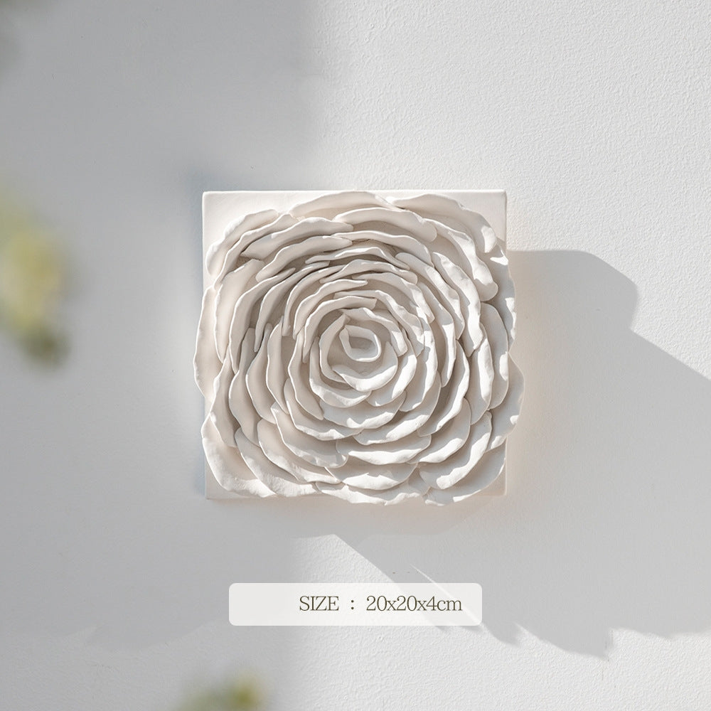 33 styles available to choose from - Handcrafted Ceramic Art Plate - Unique Floral Design Wall Decor for Living Room