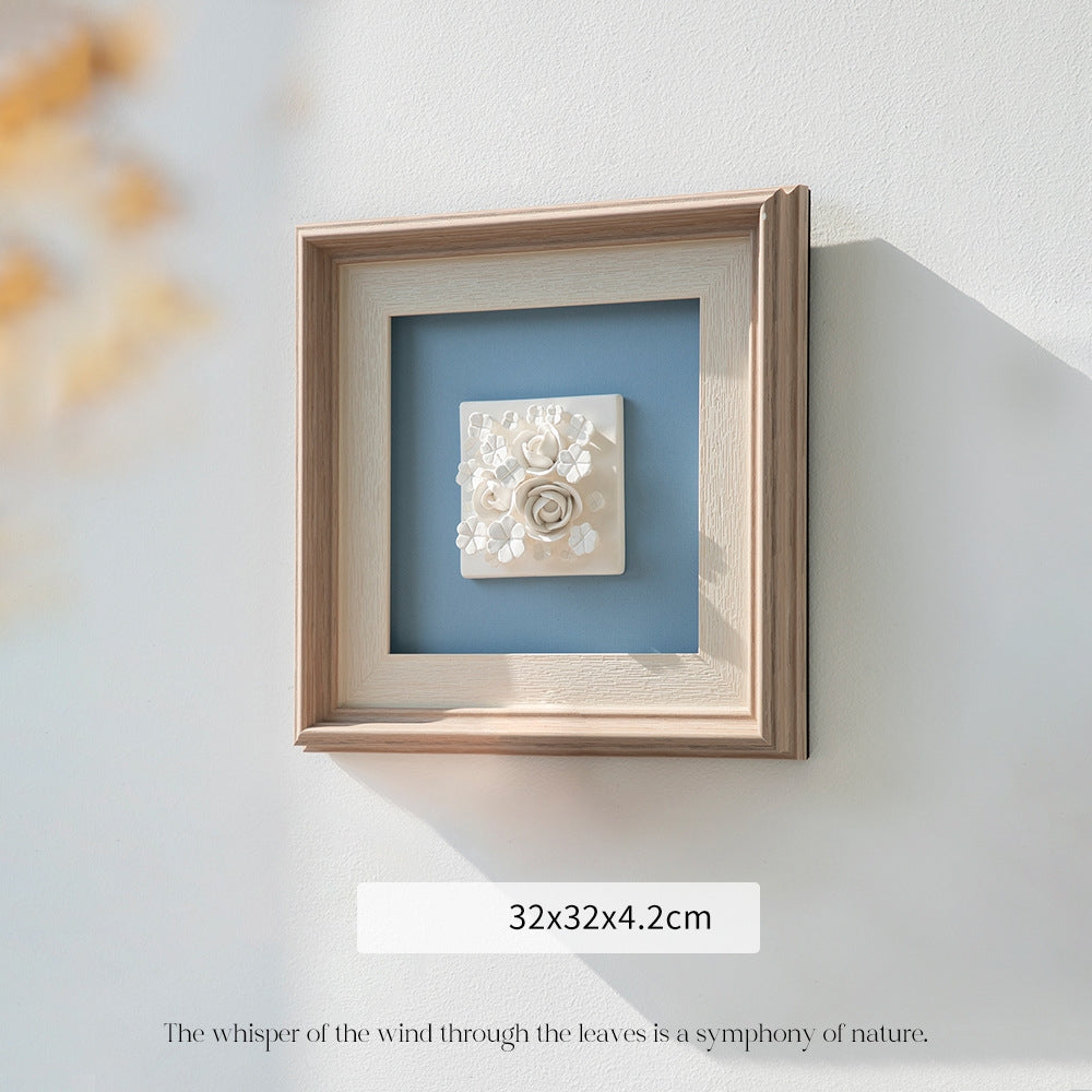 Available in 33 different styles and sizes - Handcrafted Ceramic Wall Art with Frame - Unique Home Decor & Personalized Gift